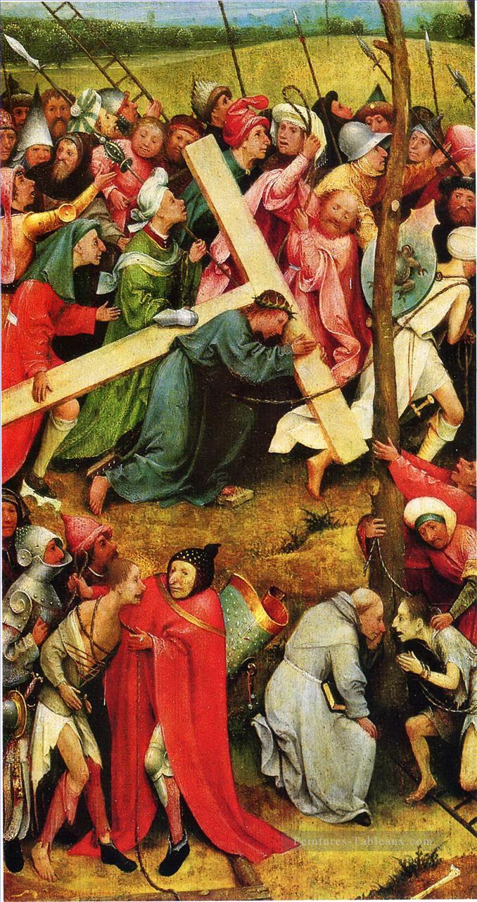 Christ portant la croix 1490 Hieronymus Bosch Peintures à l'huile